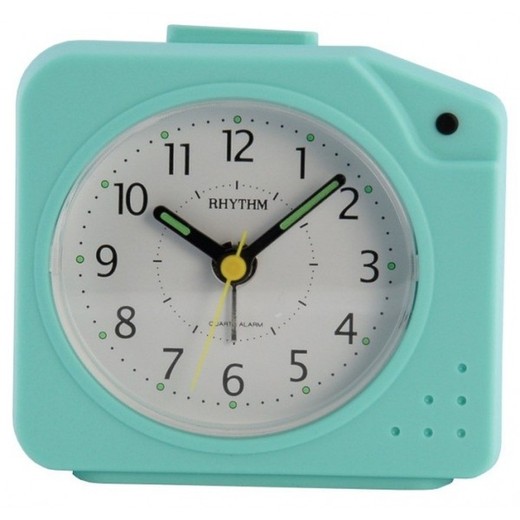 Reloj Rhythm Despertador 4SE440WR04 Beep Turquesa