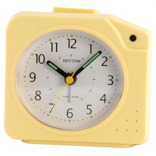 Reloj Rhythm Despertador 4SE440WR33 Beep Amarillo