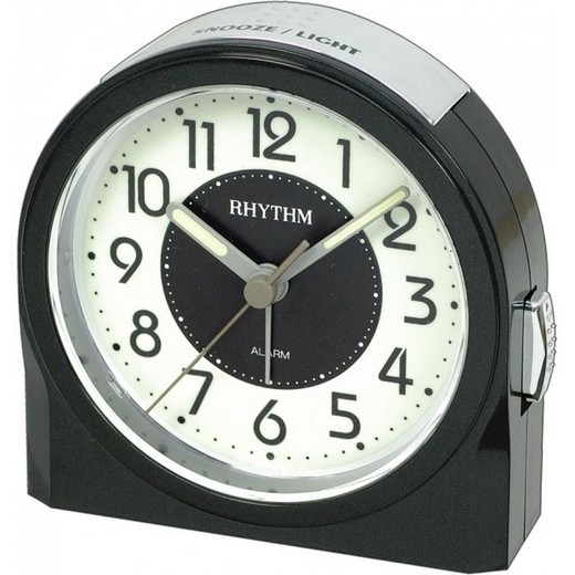 Reloj Rhythm Despertador 8RE647WR02 Beep Negro