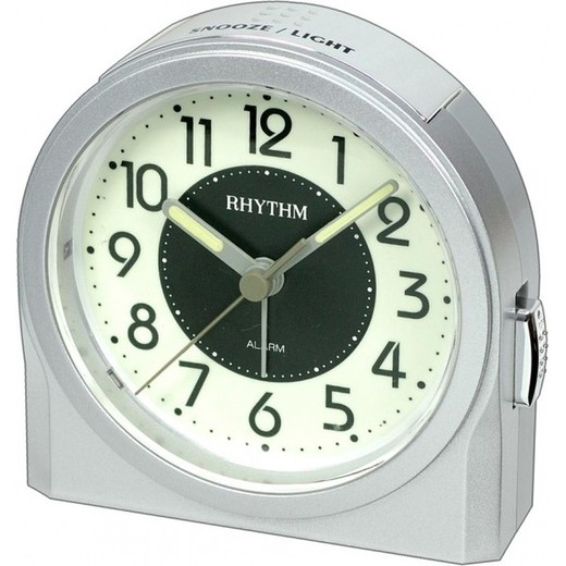 Reloj Rhythm Despertador 8RE647WR19 Beep Gris