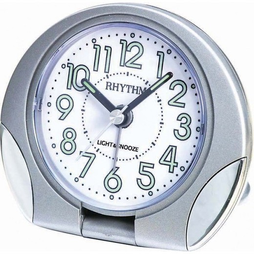 Reloj Rhythm Despertador CGE601NR19 Beep Gris