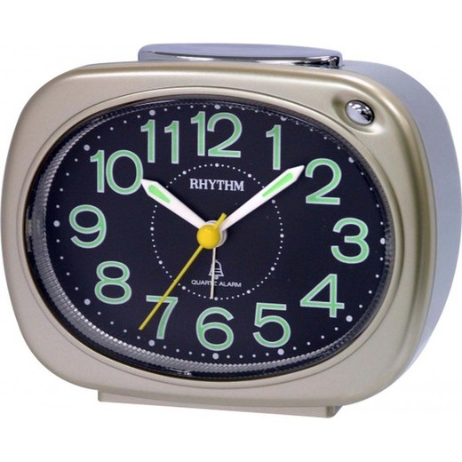 Reloj Rhythm Despertador CRA814NR18 Campana Dorado