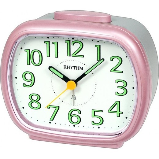 Reloj Rhythm Despertador CRA837WR13 Campana Rosa