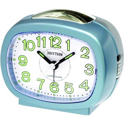 Reloj Rhythm Despertador CRE219NR04 Beep Azul