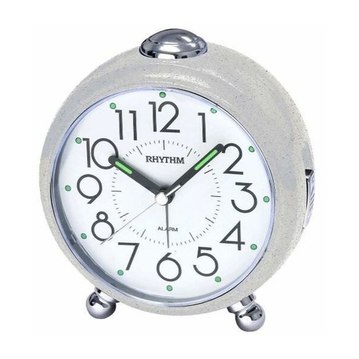 Reloj Rhythm Despertador CRE302NR03 Beep Gris