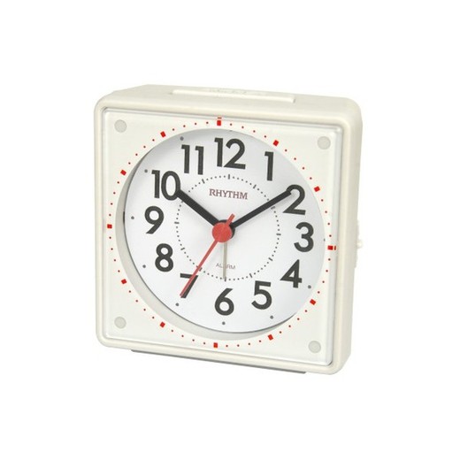 Reloj Rhythm Despertador CRE310NR03 Beep Beige