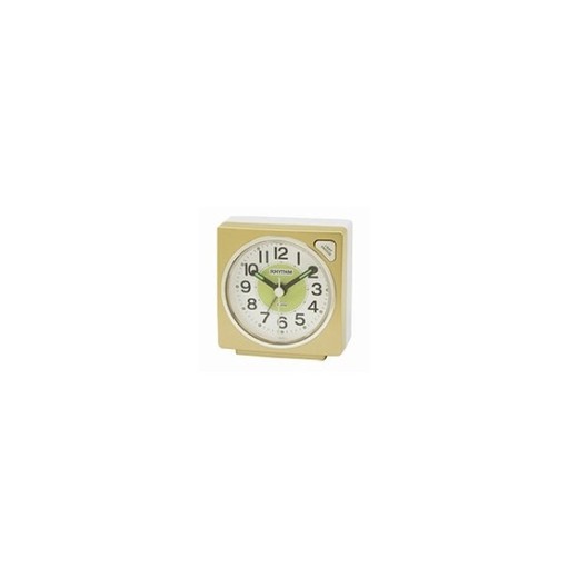 Reloj Rhythm Despertador CRE315NR18 Beep Amarillo