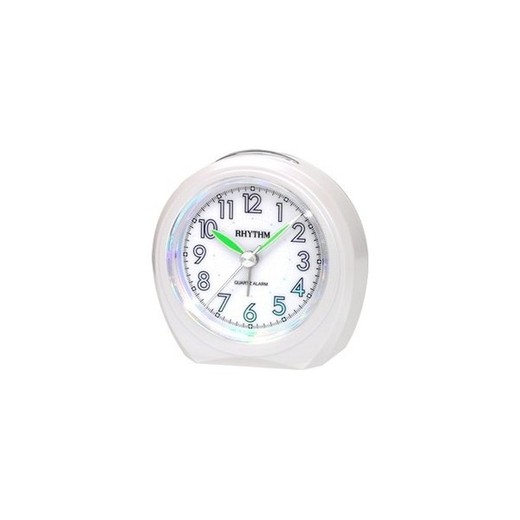 Reloj Rhythm Despertador CRE815NR03 Beep Blanco