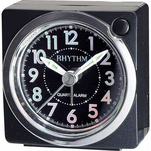 Reloj Rhythm Despertador CRE820NR02 Beep Negra