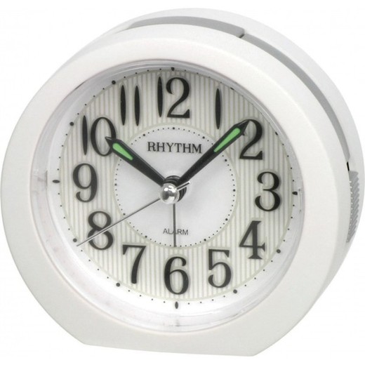 Reloj Rhythm Despertador CRE839NR03 Beep Blanco