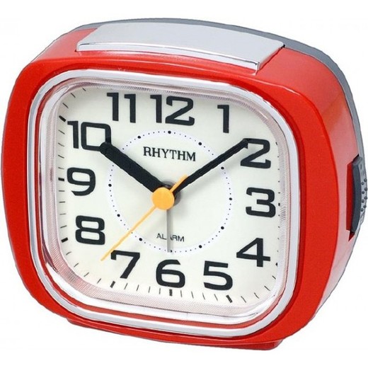 Reloj Rhythm Despertador CRE847WR01 Beep Rojo