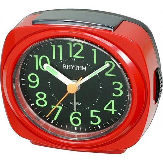 Reloj Rhythm Despertador CRE848WR01 Beep Rojo