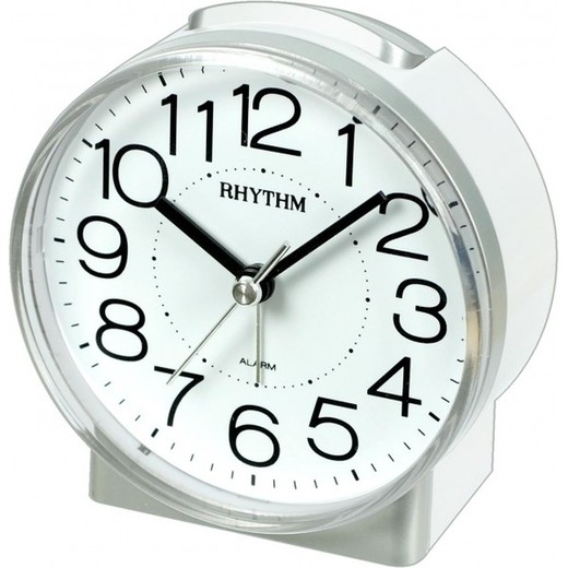 Reloj Rhythm Despertador CRE855NR03 Beep Blanco