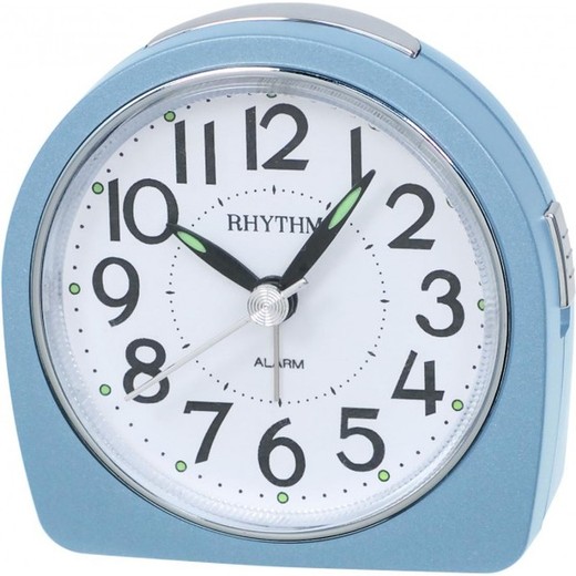 Reloj Rhythm Despertador CRE864NR04 Beep Azul