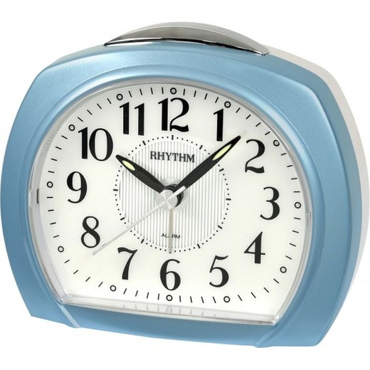 Reloj Rhythm Despertador CRE881NR04 Beep Azul