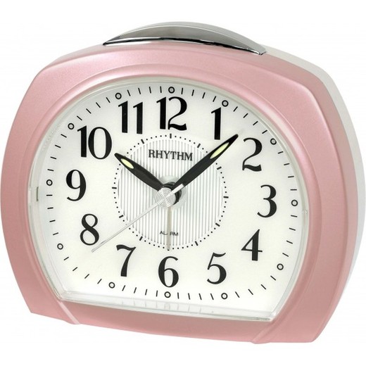 Reloj Rhythm Despertador CRE881NR13 Beep Rosa