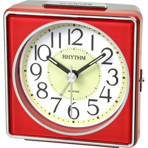 Reloj Rhythm Despertador CRE884NR01 Beep Rojo