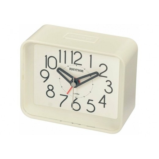 Reloj Rhythm Despertador CRE891WR03 Beep Beige