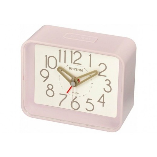 Reloj Rhythm Despertador CRE891WR13 Beep Rosa