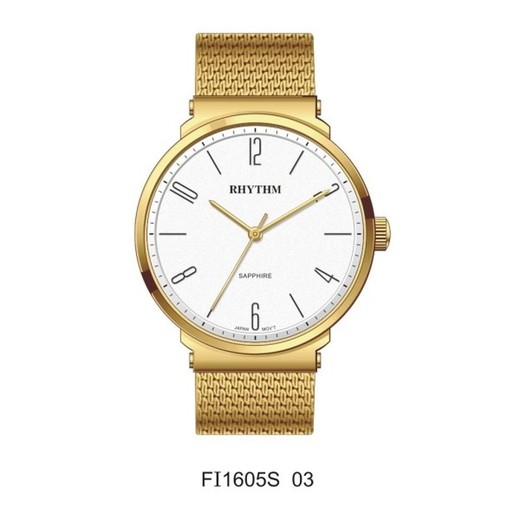 Reloj Rhythm Hombre FI1605S03 Dorado