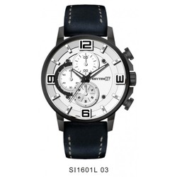 Reloj Rhythm Hombre SI1601L03 Piel Negra Cronógrafo