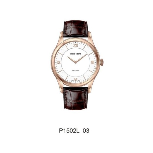 Reloj Rhythm Mujer P1502L03 Piel Marrón