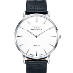 Montre Homme Sandoz 81429-07 Cuir Noir