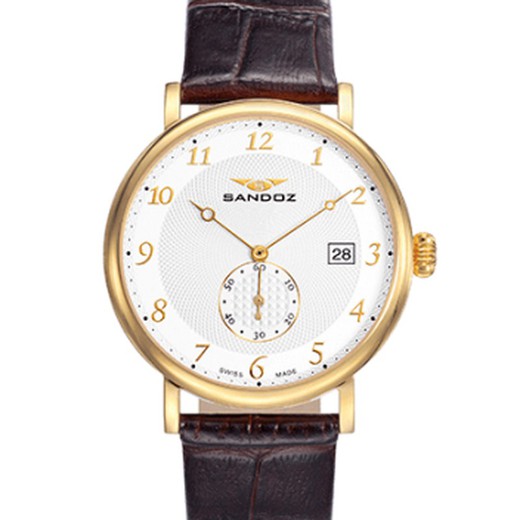 Montre Homme Sandoz 81431-95 Cuir Marron