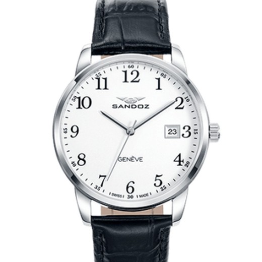 Reloj Sandoz Hombre 81437-05 Piel Negro