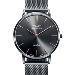 Comprar barato Reloj Sandoz hombre caja acero IP negro cronómetro