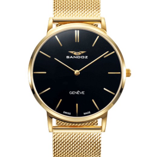 Sandoz Men's Watch 81445-97 Mat Gold