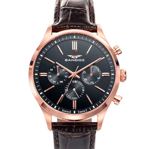 Reloj Sandoz Hombre 81465-57 Piel Marrón