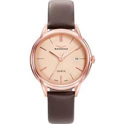 Sandoz Woman Watch 81354-97 Brown Leather