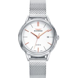 Relógio feminino Sandoz 81356-07 esteira de aço