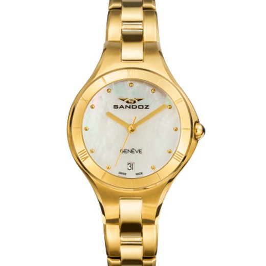 Relógio feminino Sandoz 81370-97 de ouro