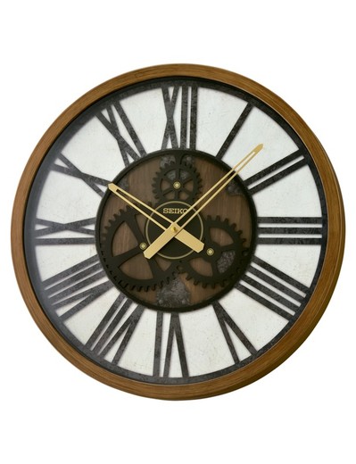 Reloj Seiko Clocks De Pared QXA826B Madera