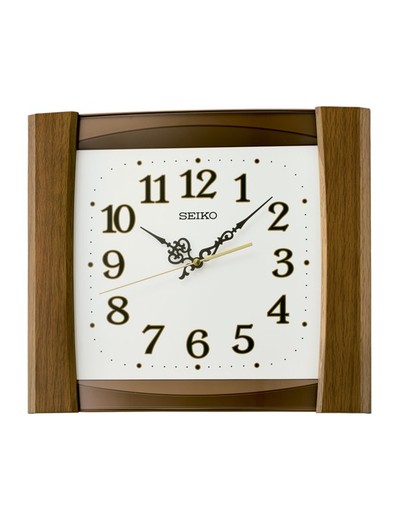 Reloj Seiko Clocks De Pared QXA827Z Madera