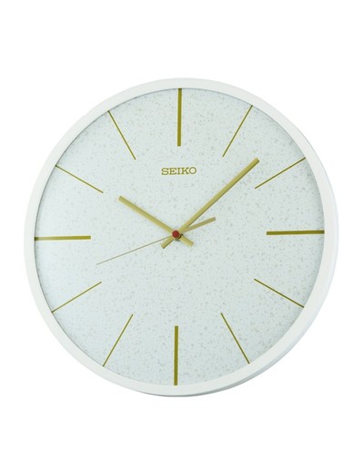 Reloj Seiko Clocks De Pared QXA828W Redondo Blanco