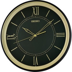 Reloj Seiko Clocks De Pared QXA834K Redondo Verde Oscuro