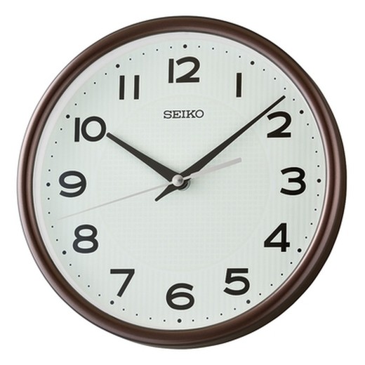 Reloj Seiko Clocks De Pared QXA836B Redondo Marrón