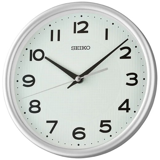 Reloj Seiko Clocks De Pared QXA836S Redondo Plateado