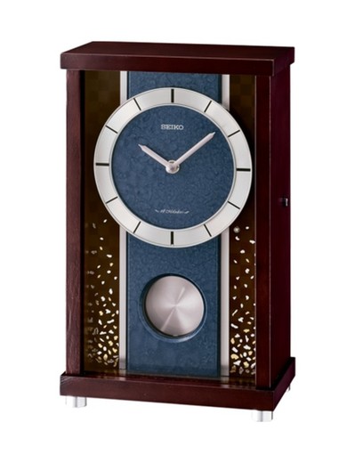 Reloj Seiko Clocks De Pared QXW251B Madera Pendulo