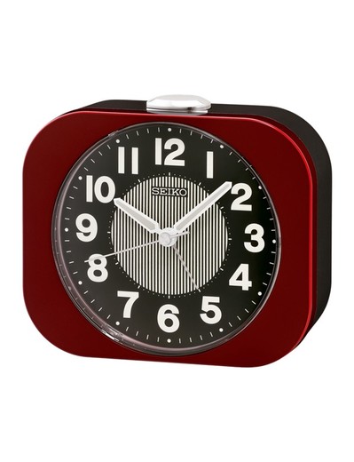 Reloj Seiko Clocks De Sobremesa QHE206R Despertador Rojo