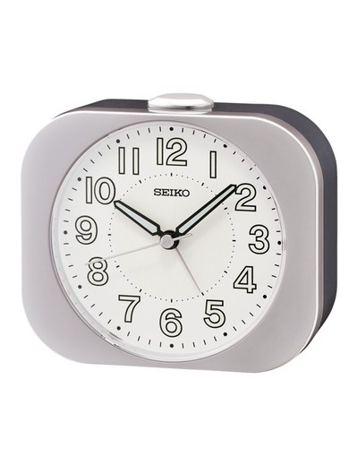 Reloj Seiko Clocks De Sobremesa QHE206S Despertador Gris