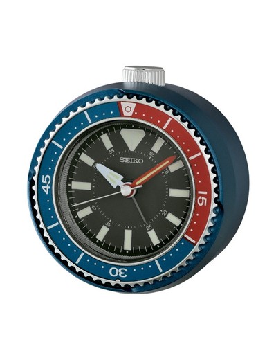 Reloj Seiko Clocks De Sobremesa QHE207L Despertador Azul