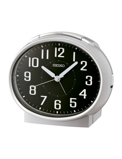 Reloj Seiko Clocks De Sobremesa QHK059A Despertador Gris