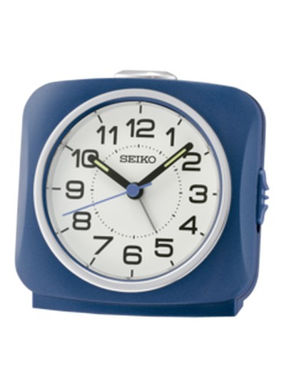 Despertador Seiko Relógios QHE194L Azul