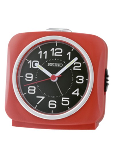 Seiko Clocks Alarm Clock QHE194R Red