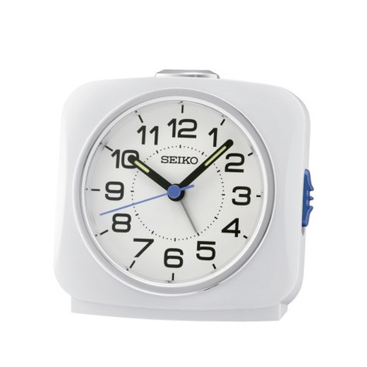 Seiko Clocks Alarm Clock QHE194W White