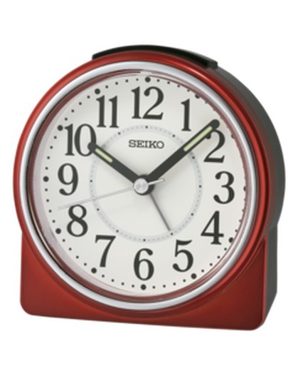 Reloj Seiko Clocks Despertador QHE198R Rojo